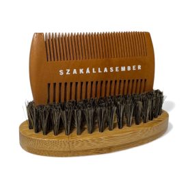 Szakállasember Prémium Szakállkefe + Ajándék Fésű
